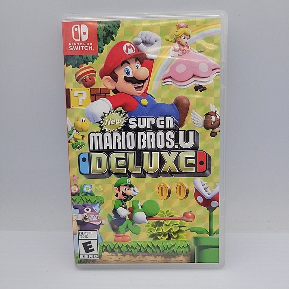 Nintendo Switch New Super Mario Bros U Deluxe Replacement Case Only Authentic